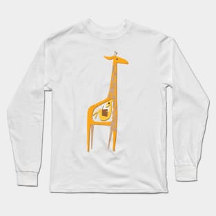 Ange the pregnant giraffe Long Sleeve T-Shirt